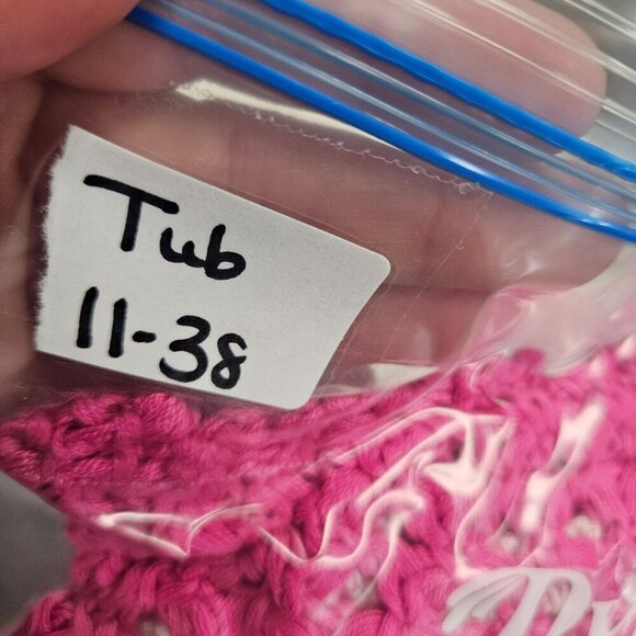 Cotton Emporium Granny Square Crocheted Pink Daisy Floral Cardigan M‎ - Picture 9 of 9